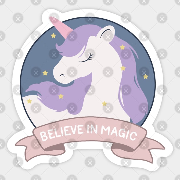 Unicorn Sticker by valentinahramov